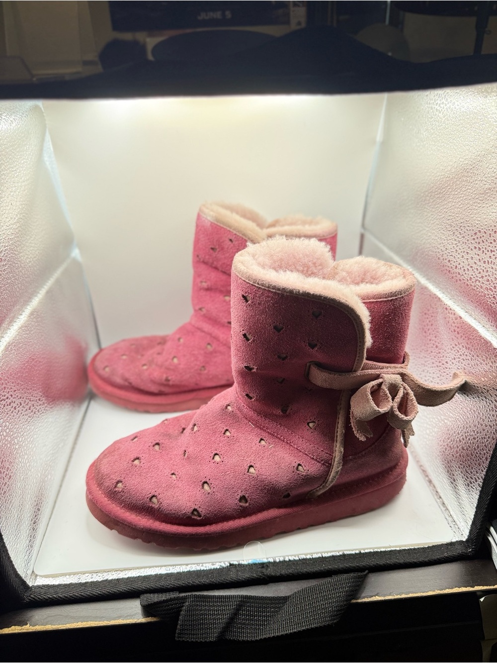 Ugg Joleigh Boots Little Kids Style Dark Dusty Rose